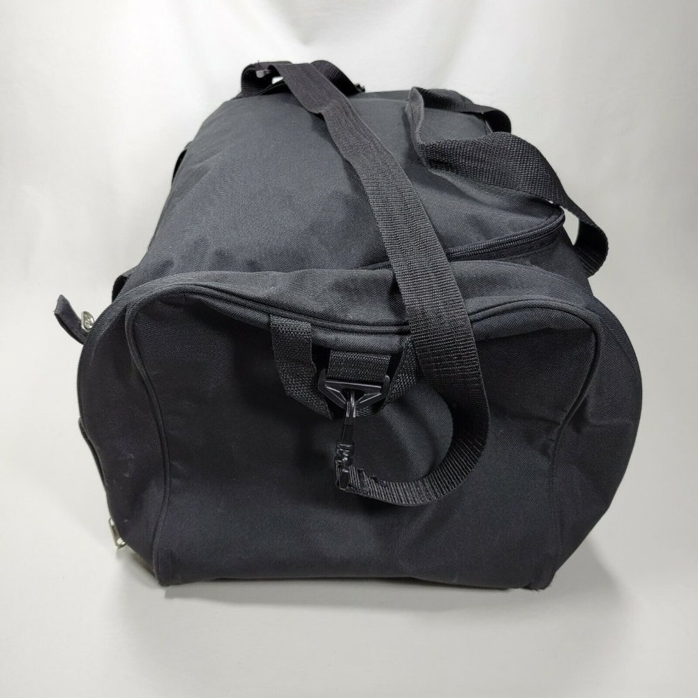 Walt Disney World 1971 Mickey Mouse Black Duffel Bag Travel Gym Tote Disney Park - Picture 9 of 11